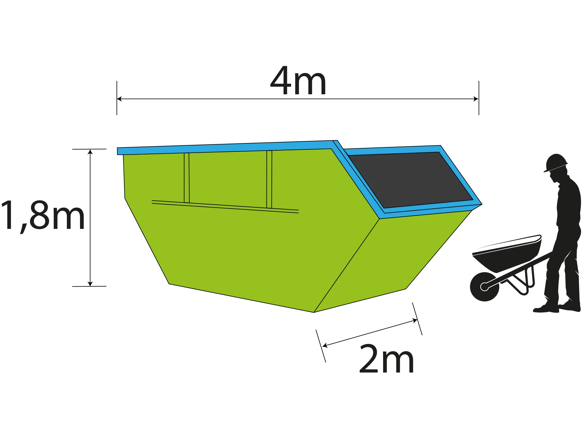 7 m³ Mulde offen